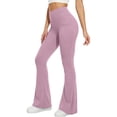 thumbnail image 2 of Yoga Pants with Pockets for Women High Waisted Tummy Control Stretchy Flare Leggings Breathable Bootcut Workout Pants, 2 of 6