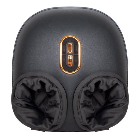 Medcursor Shiatsu Foot Massager Machine with Soothing Heat, Deep Kneading Therapy, Air Compression(Black)