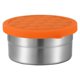 thumbnail image 4 of Caja de almacenamiento de alimentos con tapa suave de silicona naranja y cajón para verduras y congelador de acero inoxidable 304, 4 of 4