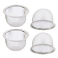 thumbnail image 1 of Unique Bargains Filtre à Théière en Maille Ronde en Acier Inoxydable 80mm Dia 4 Pcs, 1 of 2