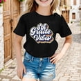 thumbnail image 2 of TIEVOSA T-Shirt d'Été à Manches Courtes pour Filles, Coupe Ample Décontractée, Col Rond, Imprimé Lettre Dessin Animé Mignon, Tee-Shirt Graphique Confortable et Respirant pour 3-10 Ans, 2 of 4