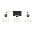 thumbnail image 2 of Trade Winds Lighting 3-Light Bathroom Vanity Light In Matte Black, 2 of 6