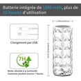 thumbnail image 5 of Bedside Lamp, 1800 mAh Touch Bedside Lamp with 16 Colors and 4 Modes, USB Rechargeable Bedroom Bedside Lamp, Children's Night Light with Remote Control, Gift for Child/Adult, 5 of 5