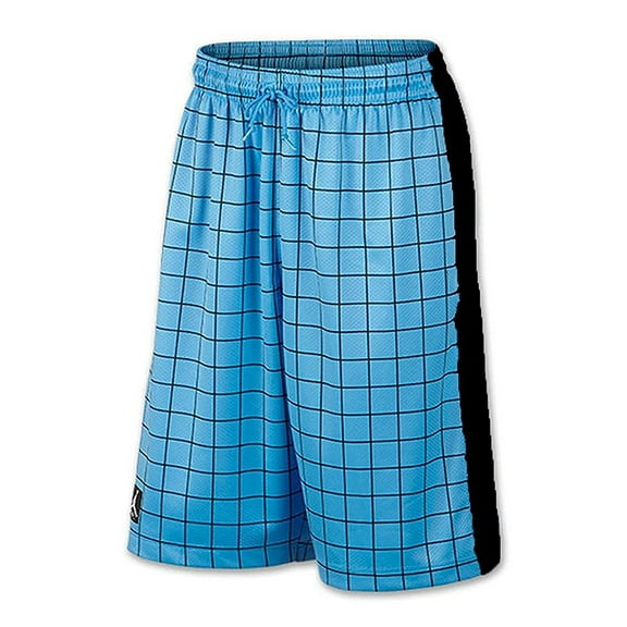 Jordan Mens Iv Stencil Shorts,Blue/Black,M