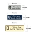 thumbnail image 5 of Standard Please Keep Door Closed Sign (Brushed Silver) - Medium, 5 of 5