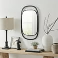 thumbnail image 4 of Danya B. Sonya 29.6-inch Contemporary Rectangular Wall Mirror with Black Iron Frame, 4 of 9