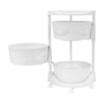 thumbnail image 6 of Miumaeov 3 Layer Kitchen Storage Cart Multi-function Rotating Basket Rack Vegetable Fruit Holder Bathroom Toy Shampoo Organizer, 6 of 16