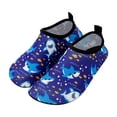 thumbnail image 2 of YOUYEDIAN Kids Boys Girls Swim Water Shoes, Toddler Kids Non-Slip Beach Shoes,Barefoot Sports Shoes Aqua Socks for Beach Outdoor Sports (Navy, 2 Big Kid), 2 of 5