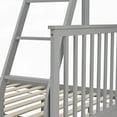 thumbnail image 4 of Wooden Bunk Bed: Twin Over Full with Storage & Safety - Gray, High-Quality Pine, Convenient Setup, 4 of 14