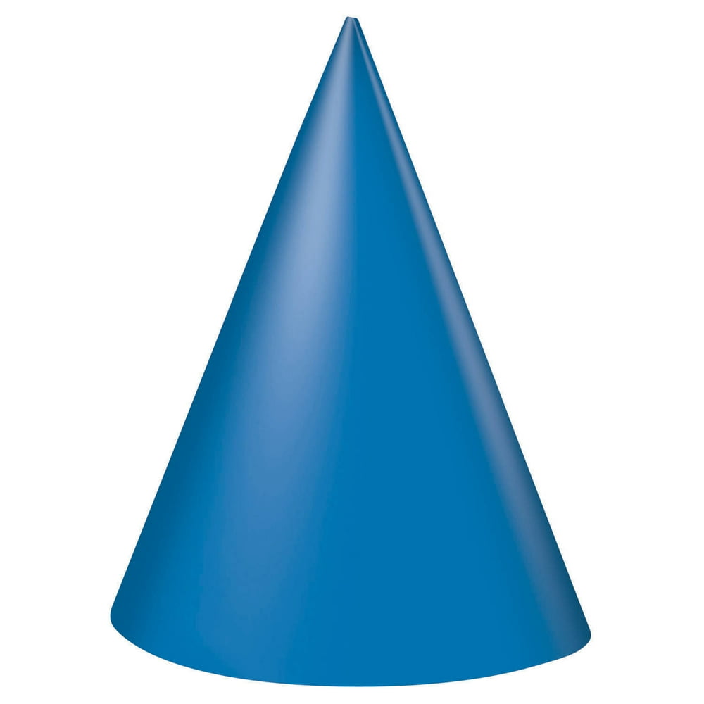 Party Hats, Blue, 8ct