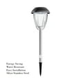 thumbnail image 3 of Pure Garden Set of 8 Stainless-Steel Solar Outdoor Light Stakes (Gunmetal), 3 of 7