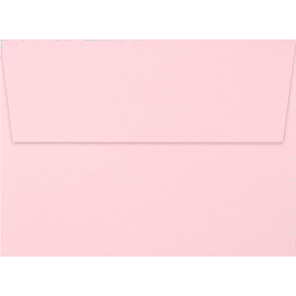 LUXPaper A6 Peel & Press Invitation Envelopes, 4 3/4 x 6 1/2, 80 lb. Candy Pink, 50 Pack