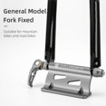 thumbnail image 3 of LAYADO Aluminum Alloy Bike Fork Mount Carrier Rack, Grey, 16.1 cm, Exterior Automotive Accessories, 3 of 4