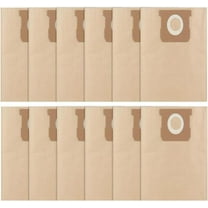 12 Pack 19-3100 Disposable Filter Bag ,Stanley 5-8 Gallon Disposable Filter Bag for Wet/Dry Vacuums, 3-Pack