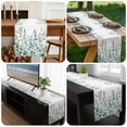 thumbnail image 6 of Eucalyptus Leaves Table Runner 60 Inches Long, Teal Botanical Summer Weeping Kitchen Coffee Dining Table Decoration for Home Party Birthday Wedding Home Decor 13x60 Inches, 6 of 8