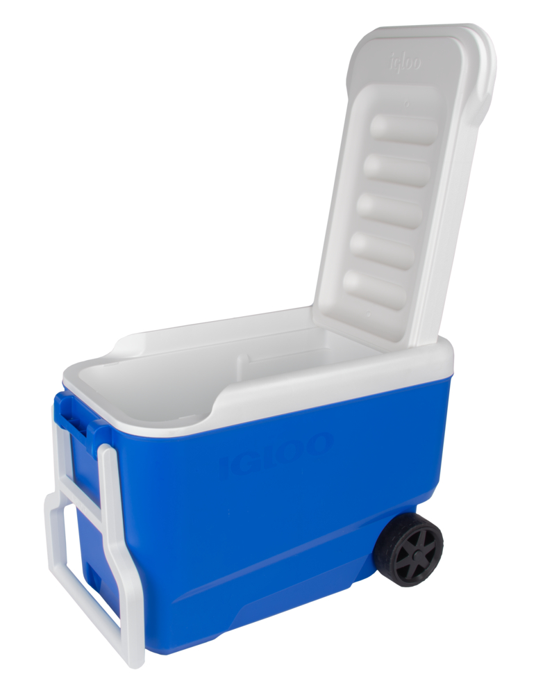 Igloo 38 QT. Hard-Sided Ice Chest Cooler with Wheels, Blue - image 5 of 11
