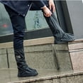 thumbnail image 2 of Cubrezapatos reutilizables Botas de lluvia y nieve Cubrezapatillas plegables impermeables para viajar Caminar Ciclismo Camping Pesca al aire libre Muj METRO Macarena Cubierta impermeable para zapatos, 2 of 4