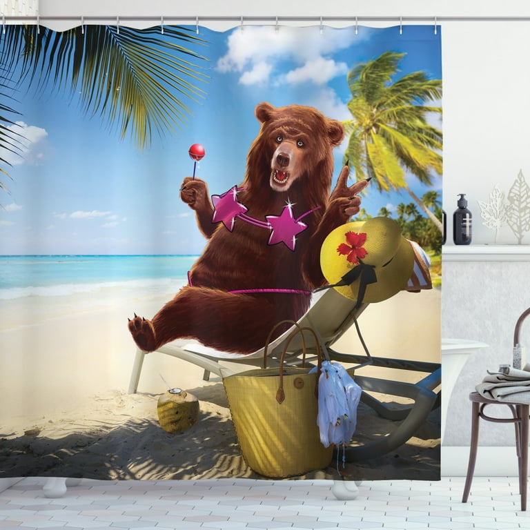 Bear sale shower curtains