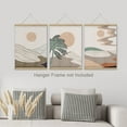 thumbnail image 3 of PixonSign Adhesive Canvas Print Wall Art Set - Dunes Abstract Desert Landscape Poster Art - Set of 3 Nature Wilderness Vintage Wall Décor for Living Room, Bedroom, Office - 12"x16", 3 of 5