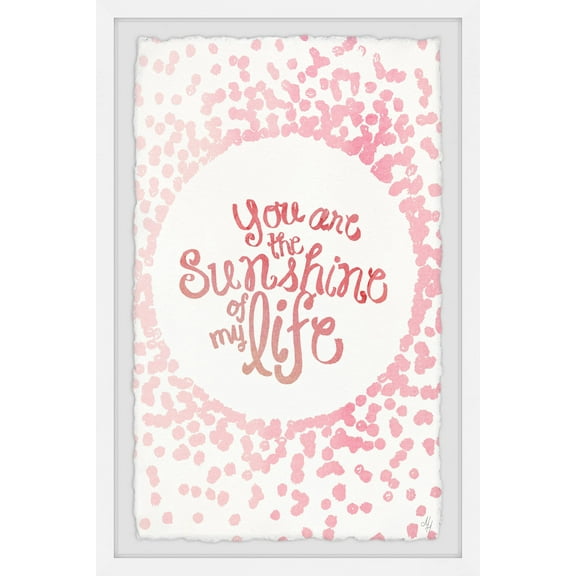 Marmont Hill Sunshine Of My Life Framed Wall Art, 8.00" x 1.50"