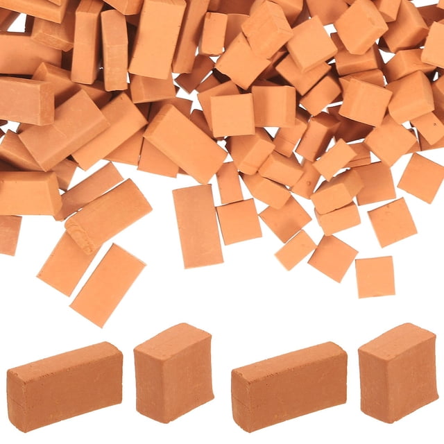 200pcs Miniature Bricks Simulation Bricks Diy Brick Models Miniature Bricks Kids Landscaping Bricks