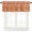 Orange, variant on Boho Orange Curtain Valance for Windows/Kitchen/Living Room/Bedroom, Country Style Bohemian Floral Retro Tribal Rod Pocket Window Treatment Short Drape Topper Small Tier Cafe Curtains Panel 54X18