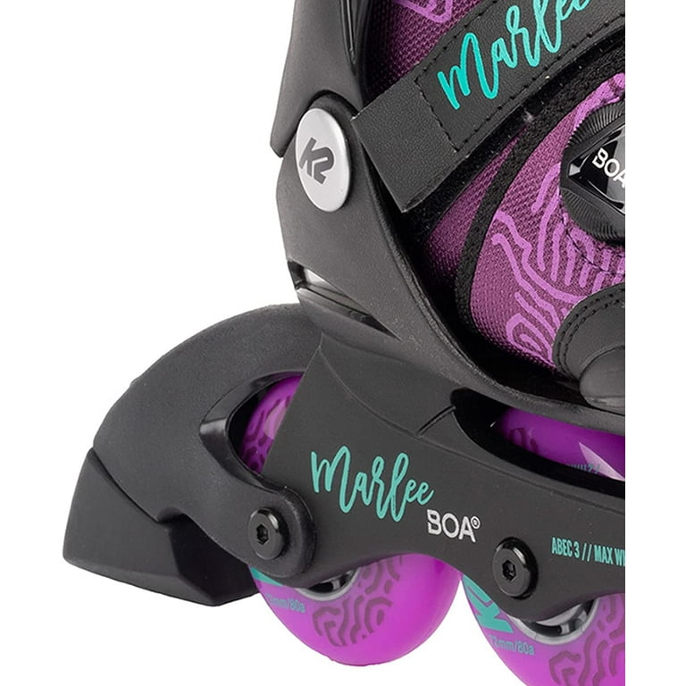 Sz 11-2 Girl's K2 Skate Yth Marlee Adjustable Inline Skates NEW, no box  LAVENDER