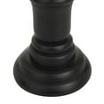thumbnail image 5 of DecMode 3 Candle Black Mango Wood Turned Style Pillar Candle Holder, Set of 3, 5 of 8