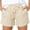 Beige, variant on Gift for Her Womens Swim Shorts Shorts for Women Womens Plus Size Drawstring Casual Elastic Waist Pocket Loose Solid Shorts Pants