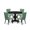 Multi-color, variant on Luxe by East West Furniture 5 Piece Dining Table Set Contains 48" Round Table In Burgandy Color