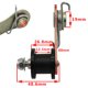 thumbnail image 2 of CNCMOTOK Tensor de rodillo de cadena resistente con resorte 110 cc 125 cc 140 cc Dirt Pit Pro Dirt Bike 4 ruedas negro, 2 of 5