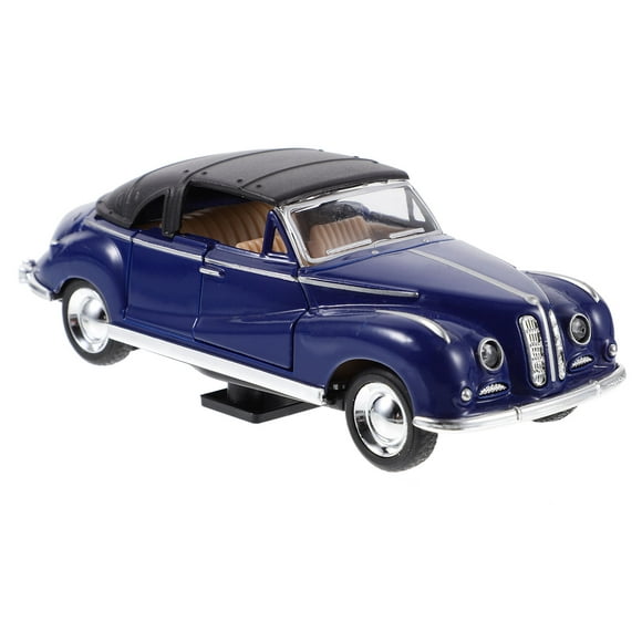 Vintage Car Model Decorative Vintage Verhical Model Desktop Retro Car Model Kids Cat Toy Model