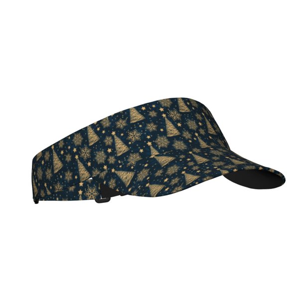 Balery Gold Snowflake Christmas Tree Gorra deportiva con visera ajustable para mujer y hombre (talla única)