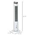thumbnail image 5 of HOMCOM 40" Portable Oscillating Air Cooler Fan for Home Office, 3-In-1 Standing Ice Floor Fan with Humidifier, 3 Modes, 3 Speeds, 8H Timer, White, 5 of 5