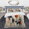 thumbnail image 2 of Designart "Colorful Mid Century Abstract gracefulness I" Mid-Century Bedding Covert Set - Abstract Midcentury Multi-Color Abstract Bed Set With 1 Sham, 2 of 6