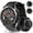 Metallic Black, variant on Smart Watches for Men (Answer/Make Call), 1.53" HD Military Smartwatch, 50+ Days Extra-Long Battery Life Fitness Tracker, Flashlight/110+Sports/Sleep Monitor/IP68 Waterproof Android iOS