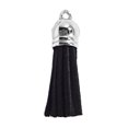 thumbnail image 2 of 28 Pieces Keychain Charms Creative Delicate Keyring Pendant Tassels Simple Handbag Decor Tassel Craft Decoration DIY Accessory Black, 2 of 9