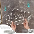 thumbnail image 1 of Vaidha Transparent Bathroom Storage Rack Acrylic Non Perforated Bathroom Wall Mounted Triangular Storage Toilet Corner Bathroom Rack, 1 of 7
