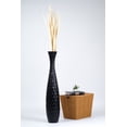 thumbnail image 6 of Leewadee Large Black Home Decor Floor Vase - Wooden 41 inch Tall Farmhouse Decor Flower Holder For Fake Plant And Pampas Grass, 6 of 7