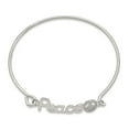 thumbnail image 2 of White Sterling Silver bracelet Bangle Cubic Zirconia CZ, 2 of 3
