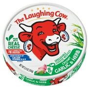 The Laughing Cow Garlic and Herb Spreadable Cheese Wedge, 5.4 oz Box. Refrigerated