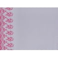 thumbnail image 2 of Zelouf Double Border Floral Emb W/cut Scallop On Tulle  , Sewing, DIY, Crafts Fabric by the Yard, Black/fuchsia, 3 Yard, 2 of 2