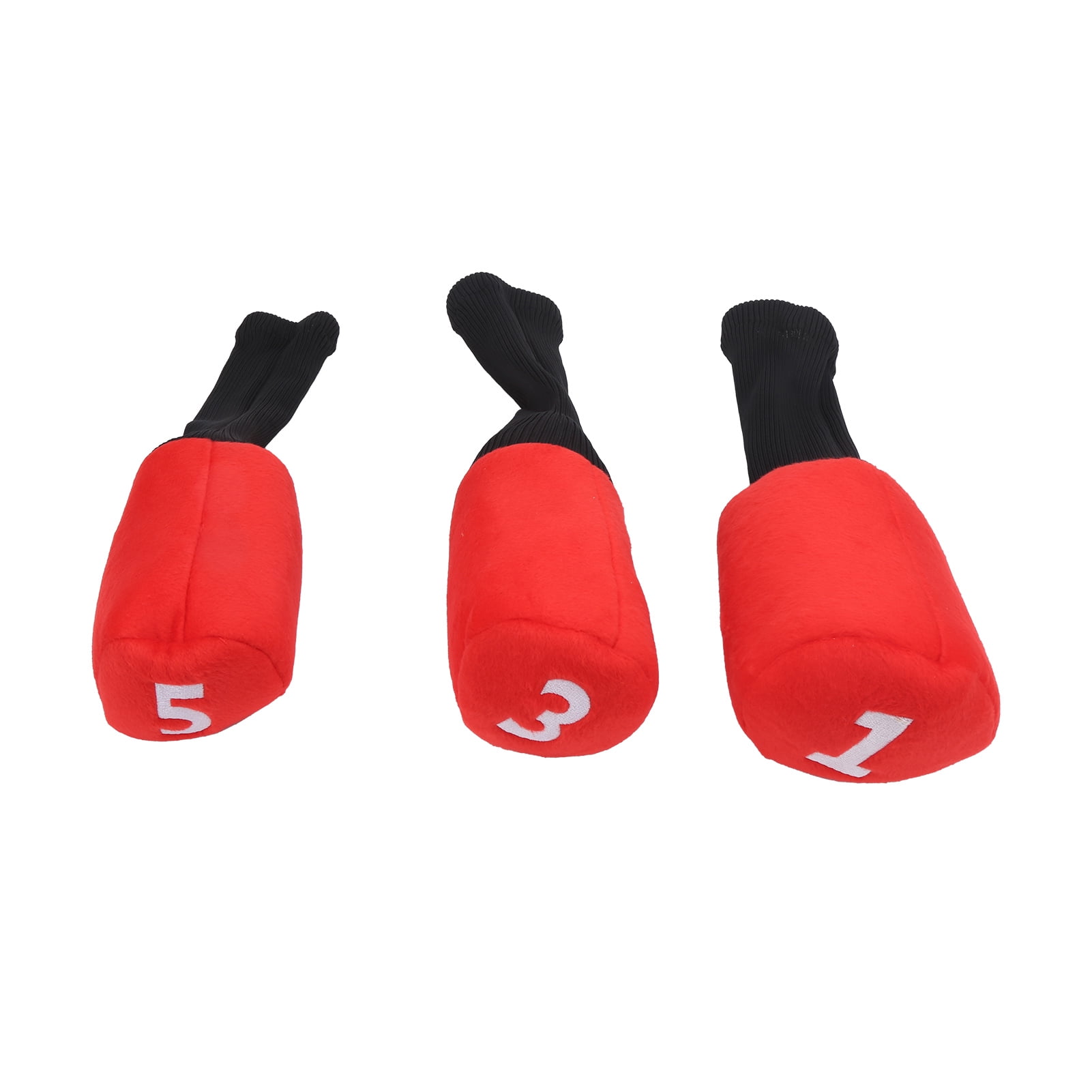 3pcs Durable Head Golf Cover Headcover Clubs Cover Protector for Driver Fairway Wood Head