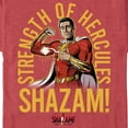 thumbnail image 2 of Men's Shazam! Fury of the Gods Strength of Hercules  Graphic Tee Red Heather Small, 2 of 5