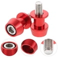 thumbnail image 1 of QUMIIRITY 2Pairs Red Aluminum Alloy Motorcycle Swing Arm Sliders Universal Stand Compatible, 1 of 8