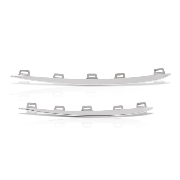 Pair Front Bumper Molding Trim Outer Fit For 2020-2025 Mercedes-Benz GLEW167 GLE450