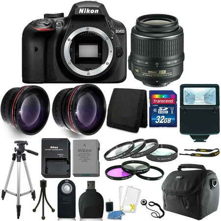 Nikon D3400 24MP Digital SLR Camera + 18-55mm Lens + 32GB Great Value