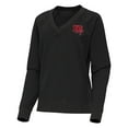 thumbnail image 2 of Women's Antigua Heather Black Tampa Bay Buccaneers Varsity Tri-Blend V-Neck Long Sleeve T-Shirt, 2 of 3