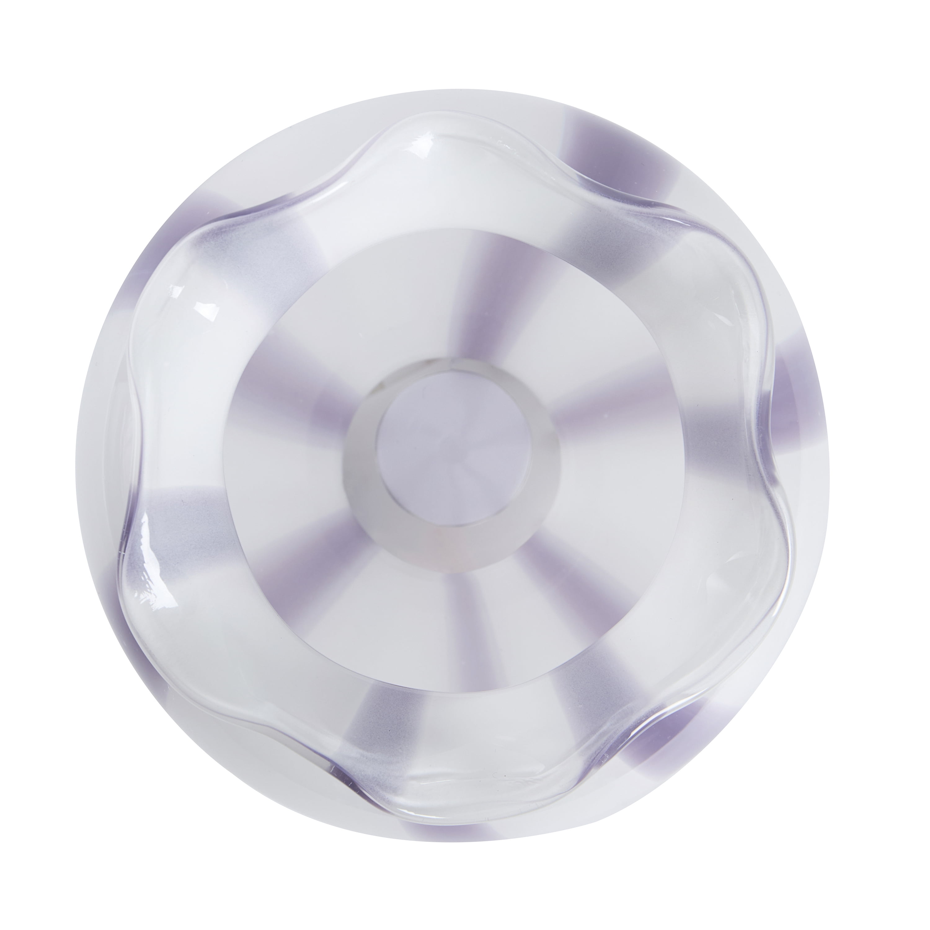Beautiful 9" Striped Glass Portable Table Lamp by Drew Barrymore