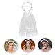thumbnail image 5 of NUOLUX De Con Velo Decorativo Para Novia Ideal Para Sesiones De Fotos Y Eventos, 5 of 8